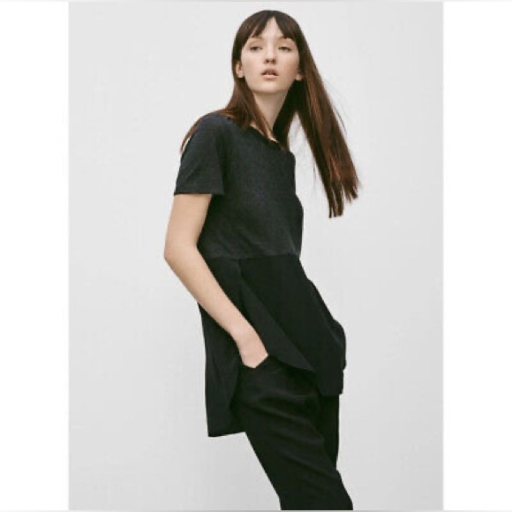 Aritzia Wilfred *with silk* Capucine T Shirt Top